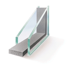 Διπλός υαλοπίνακας με argon. Τζάμι που χρησιμοποιείται για να κατασκευάσουμε κουφώματα αλουμινίου.